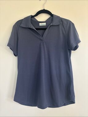 Columbia Women's Short Sleeve Polo - Slate Blue